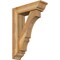 Ekena Millwork Balboa Traditional Rough Sawn Bracket w/ Offset Brace, Western Red Cedar, 6"W x 20"D x 28"H BKT0604X20X28BOA01RWR - alternate 1
